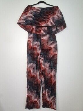 NWT Heritage Clothing Ankara African Print Wide Leg Jumpsuit M